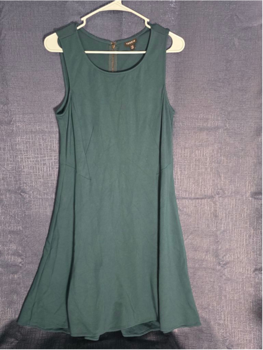 Women's Torrid Teal Sleeveless A-Line Dress Size 12 feminine classy
